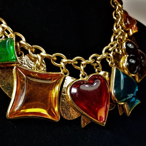 Vintage Massive Goossens for YSL Charm Necklace - Picture 11 of 15